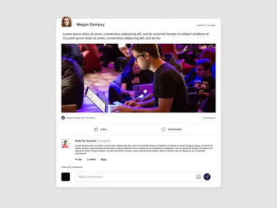 Post design post social media ui web