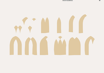 Greyfriars Church abstract brand shapes visual identity