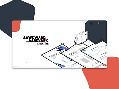 Aawkward Aardvark Creative Portfolio 2d aardvark aawkward branding design folio graphic design illustration logo personal portfolio ui ux web web design webflow