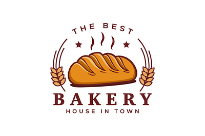 Bakery Logo Design Vector Template bakery house bakery logo bakrey bakrey shop branding cafe cake cookies design food graphic design graphic design icon illustration logo modern pastry vector