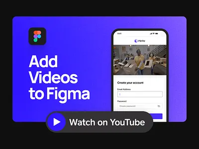 How to Add Videos to Figma | YouTube Tutorial clean design design tutorial design youtube designer digital figma figma prototype figma tutorial flat minimal mobile app prototype tutorial prototyping simple ui video web youtube tutorial youtuber