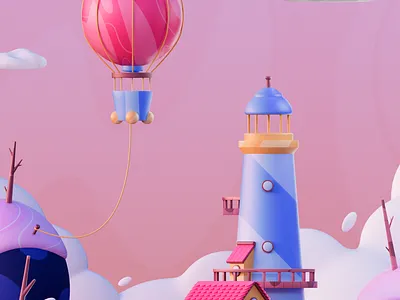 LightHouse 3d 3dart 3dcharacter art c4d cinema4d design illustration
