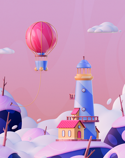 LightHouse 3d 3dart 3dcharacter art c4d cinema4d design illustration