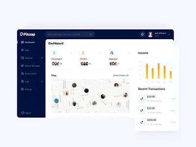 Taxi Dashboard design figma graphic design typography ui ux