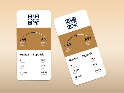 Boarding Pass ui