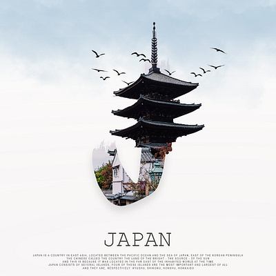 JAPAN creative design graphic design illustration letters logo manipulation post social media ui
