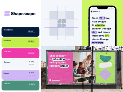 Shapescape | Case Study – Brand Identity brand identity branding case study design gamedev graphic design interface logo ui unikorns ux web website