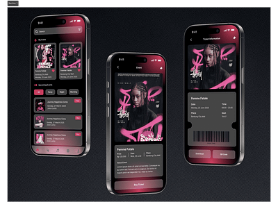 GigsGo App - Concert Ticket Ordering concert mobile ticket ui