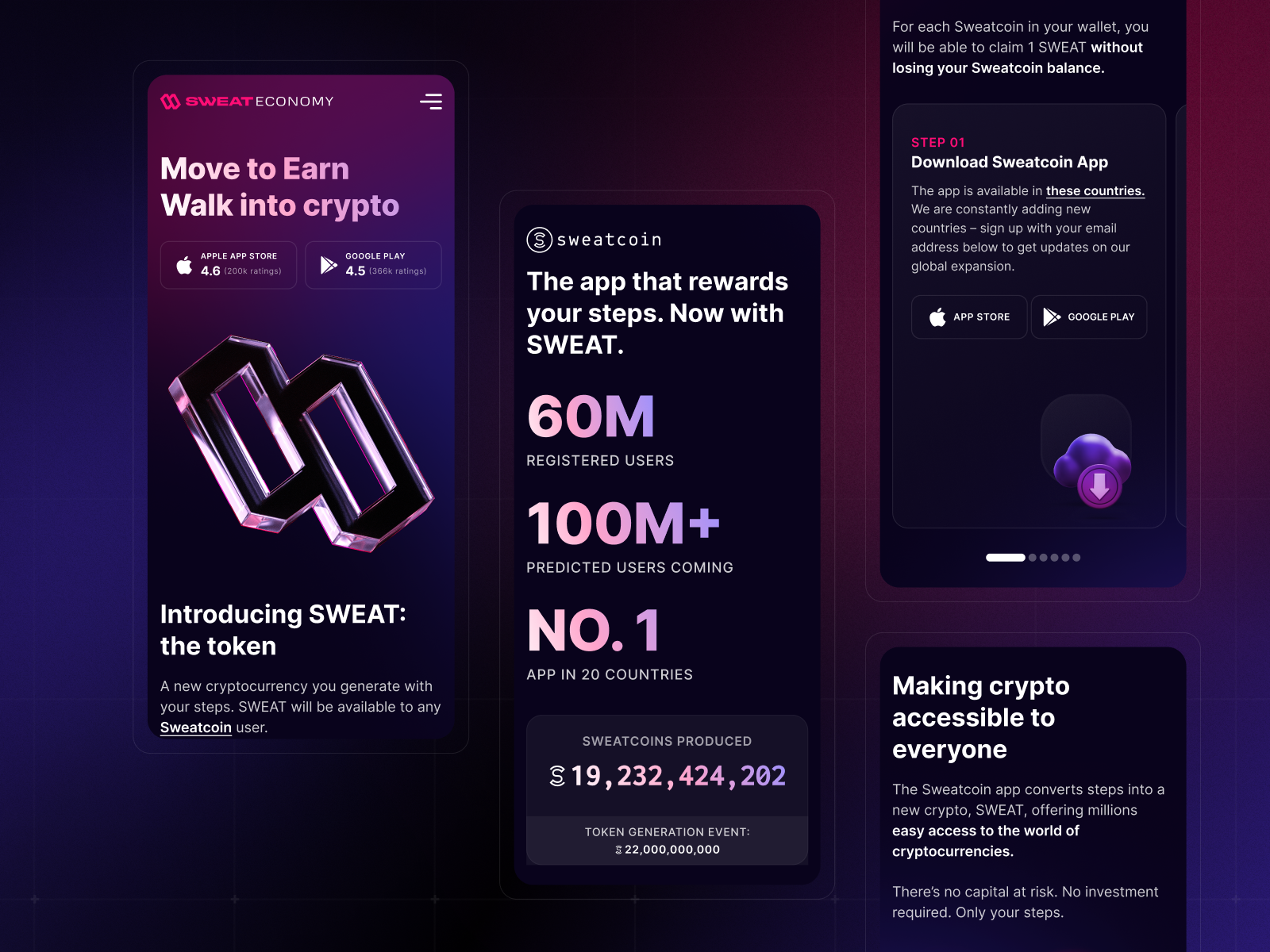 Sweat Economy - Website Concept 💧 by Horia Veselin for Sweatcoin on  Dribbble