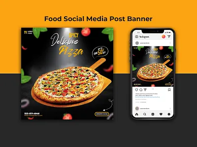 Food Creative Banner Design Template 3d animation banner design brand identity design corporate flyer design creative banner creative logo design design facebook banner food ads food banner design food flyer design food illustration food menu design food website graphic design motion graphics template ui web banner