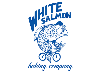 White Salmon Baking Co. t-shirt branding design illustration