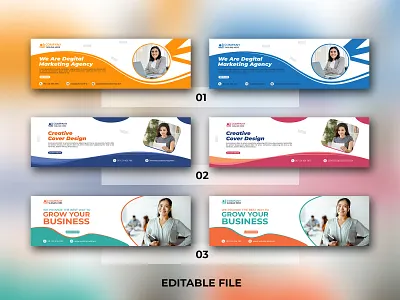 Digital Marketing Social Media Cover Template Design business social media cover cover template creative cover design digital marketing social cover facebook cover linkedin social social cover social cover template social media cover twitter