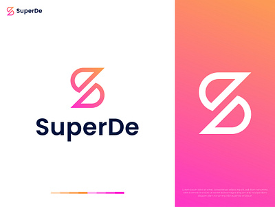 SuperDe Logo | Letter S + D Logo Design app icon brand identity branding dd logo ds ds logo identity letter logo letter s letter s logo letter sd logo logo design logo designer logos modern logo s logo sd sd logo ss logo