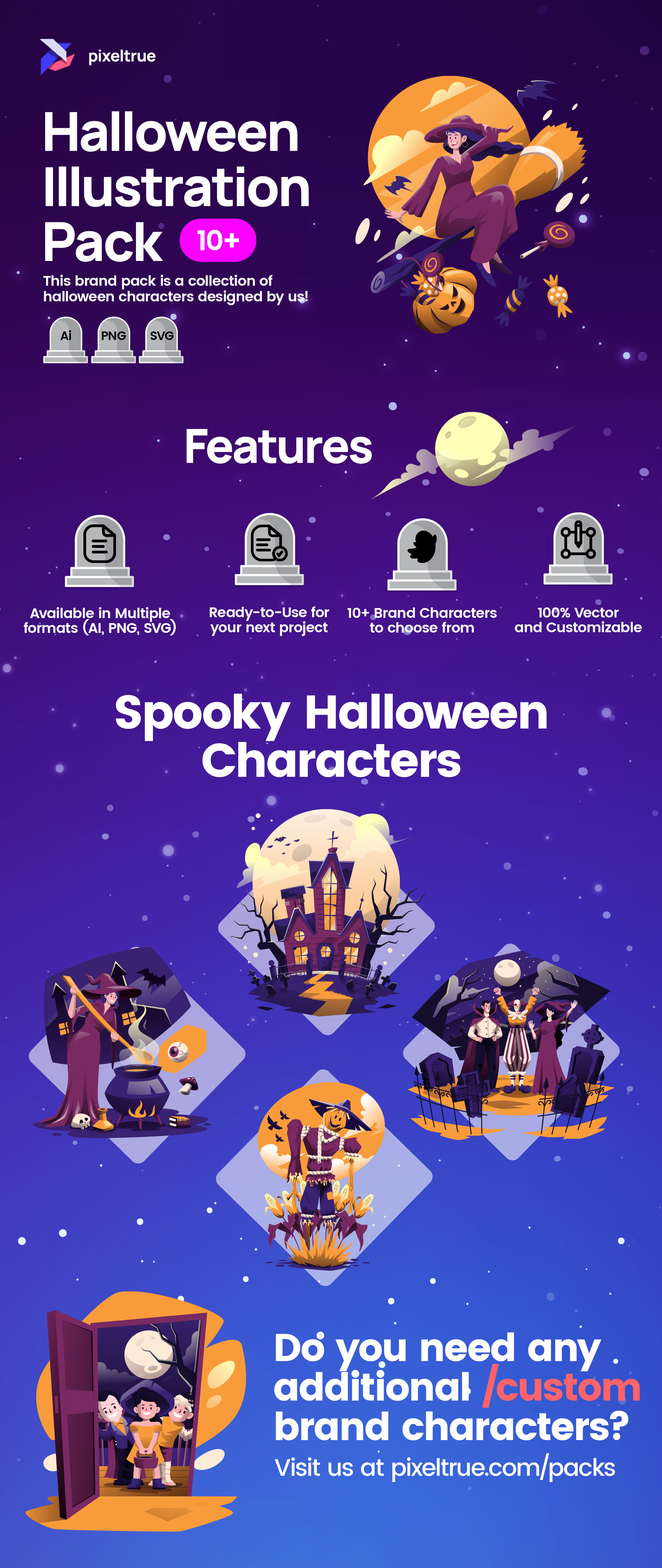 Halloween Illustration Pack character illustration vector vector illustration