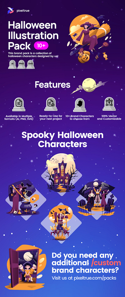 Halloween Illustration Pack character illustration vector vector illustration