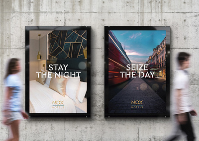 NOX Hotels posters branding design graphic design logo poster design posters typography