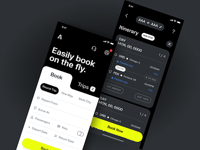 Jet Booking booking design flights fly interface itinerary product trips ui ux widget