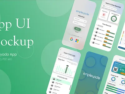 Empleyado Mobile App UI adobe xd app app design app ui design figma graphic design prototype responsive design ui ux wireframes