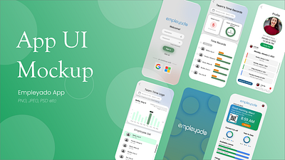 Empleyado Mobile App UI adobe xd app app design app ui design figma graphic design prototype responsive design ui ux wireframes