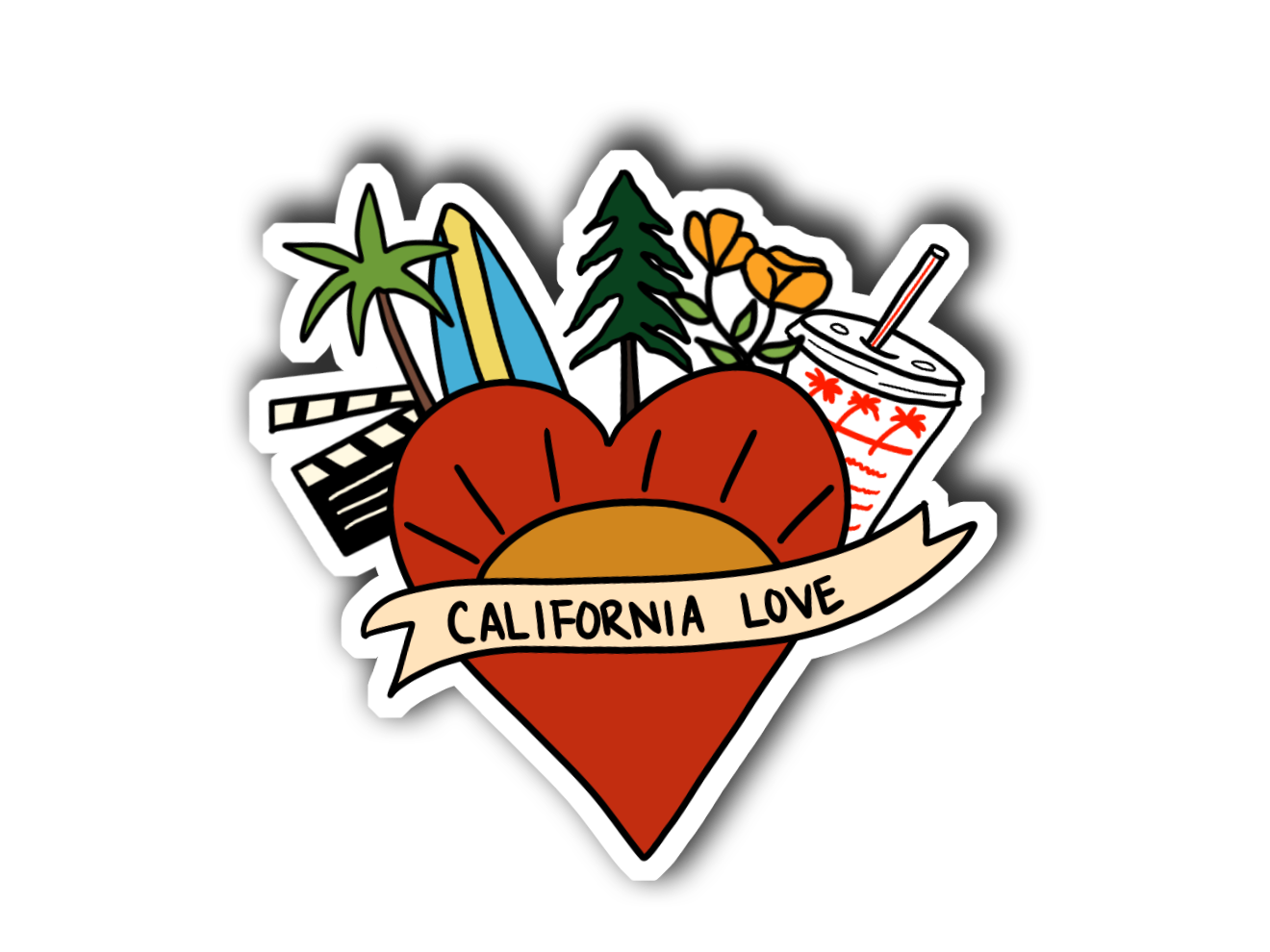 California Love Sticker by Jazmin Steadman on Dribbble