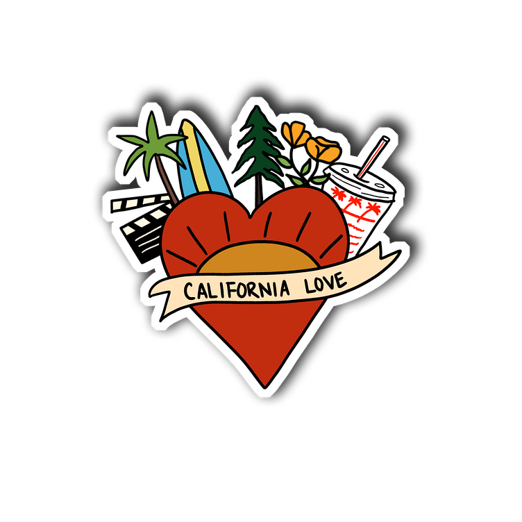 California Love Sticker by Jazmin Steadman on Dribbble