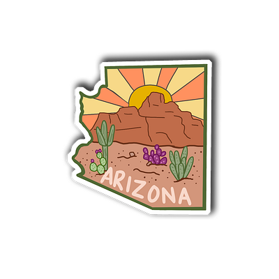 Arizona Sticker design graphic design illustration sticker