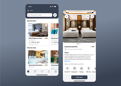 Hotel Booking 064 dailyui design hotelbooking mobile ui