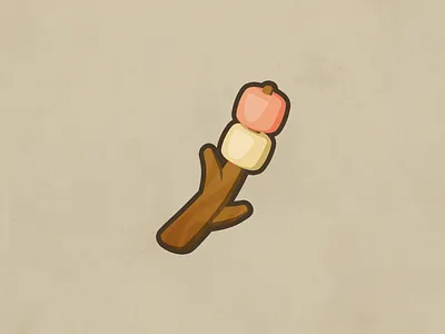 Marshmallow barbecue barbecue camping celshading icon icon set marshmallow