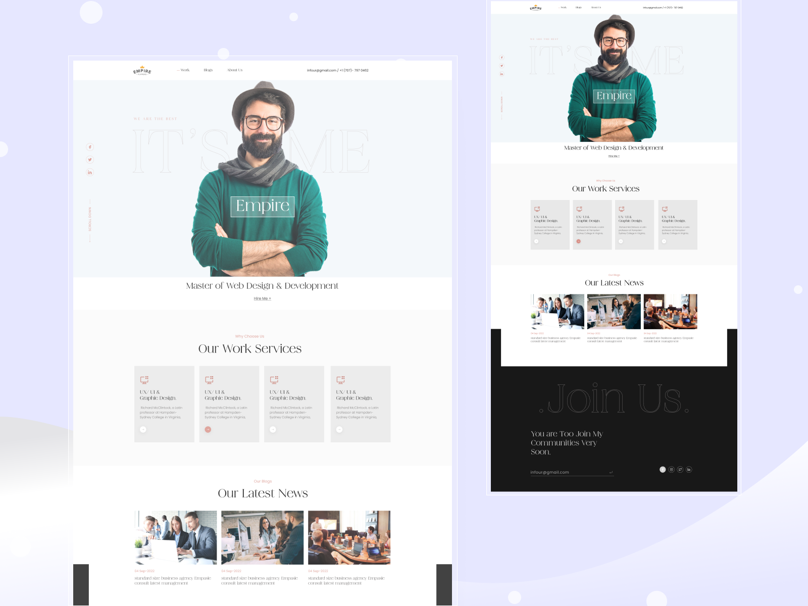 Personal Portfolio Figma Template by AJOY Sarker🏅 on Dribbble