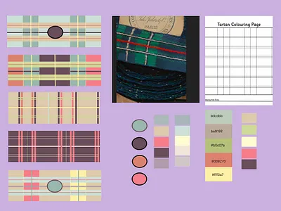 Laduree Macaroon Plaid branding design graphic design