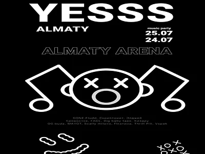 Practice poster for concerts concert figma graphic design music poster typography ui