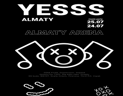 Practice poster for concerts concert figma graphic design music poster typography ui