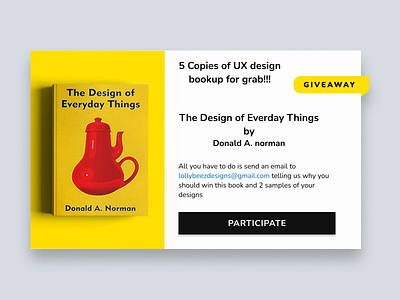Giveaway dailyui design