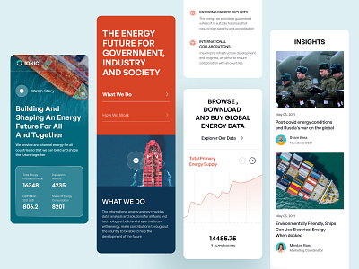 IONIC - Landing page Oil energy | Sunnyday clean concep crude oil design earth eco web energy engineer homepage landing page manufacture oil renewable energy saving solar tech technology ui ux website