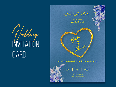 Wedding Invitation Card design graphic design illustration invitations save the date savethedate vector wedding wedding cards weddinginvitation weddinginvittions weddings