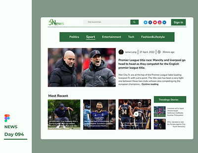 News page dailyui design ui ux