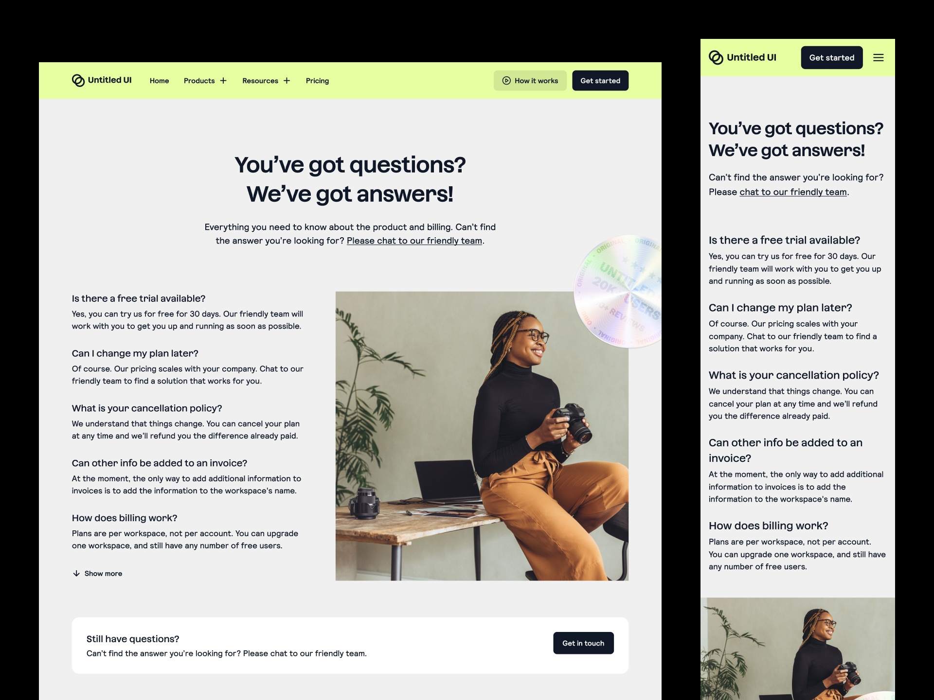 Frequently Asked Questions (FAQs) — Untitled UI by Jordan Hughes® on ...