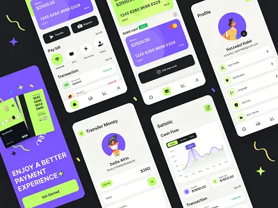 Fintech mobile app banking banking app branding business design digitaltransformation finance finance app fintech mobile app money payment startup transaction ui ui ux ui design uidesign uiux ux