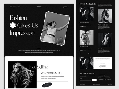 Fashion E-Commerce Website Landing Page Template apparel beauty clothing clothing brand clothing line dress e commerce fashion landing page online store outfit streetwear trending ui uiux ux wear webdesign website women fashion