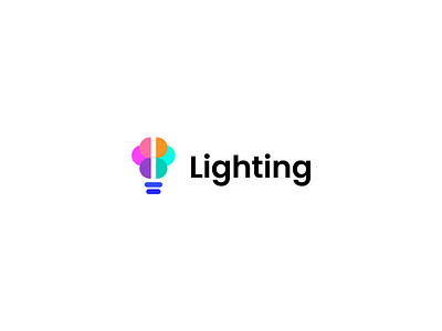 Light bulb logo brand branding bulb clever creative creativity icon idea identity light lightbulb lighting logo logo design modern smart