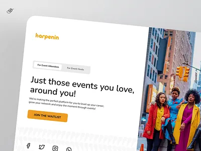 Waitlist Website for Event startup branding startup ui uiux web design website