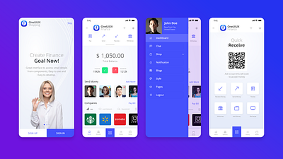 OneUIUX v2 Finance Wallet Mobile HTML Template Bootstrap 5 admin app bootstrap 5 design html 5 ui ux