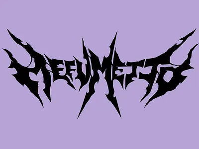 MEFUMETTO - logotype acid band customtype cyber deathmetal design graphic design lettering logo logo design logotype metal music rave type typo