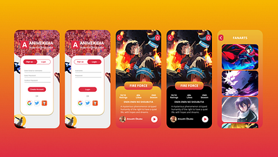 ANIMEKIDIA - Anime Community Mobile App ui