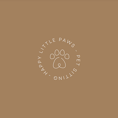 paw line art logo design branding design graphic design illustration logo