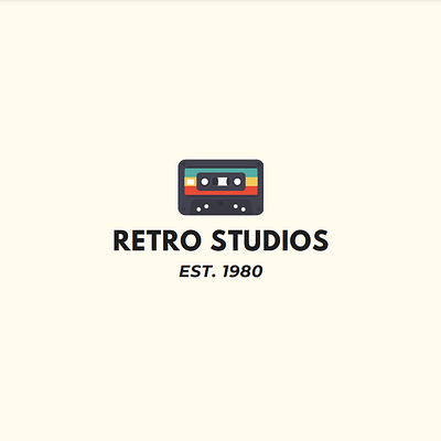 music studio vintage logo design branding design graphic design illustration logo