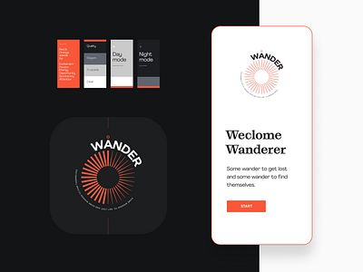 Wånder app app minimal mobile travel ui wander