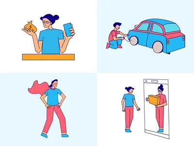 Fables - Free Illustration Pack #2 design dorik graphic design illustration ui vector