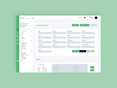 Lease Administration Dashboard UI branding color dashboard design lease administration minimal ui