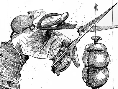 Forbidden fruit black and white illustration black and white style book illustration children book illustrator forbidden fruit hands illustration ink painting sousage